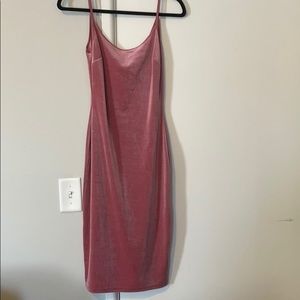 NWT Forever 21 Pink Velvet Dress